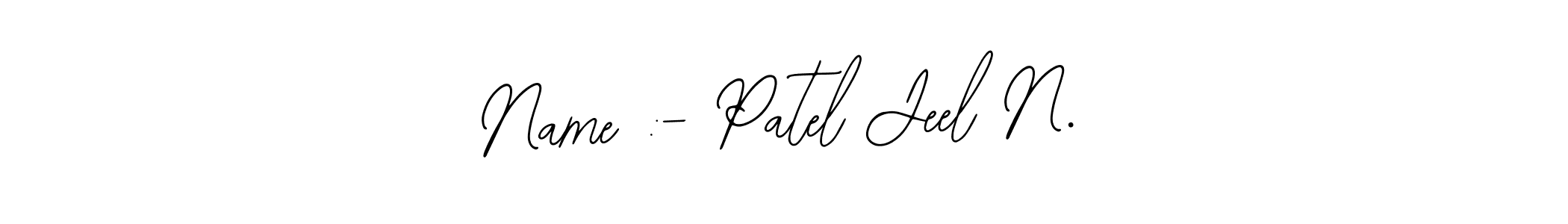 Best and Professional Signature Style for Name :- Patel Jeel N.. Bearetta-2O07w Best Signature Style Collection. Name :- Patel Jeel N. signature style 12 images and pictures png