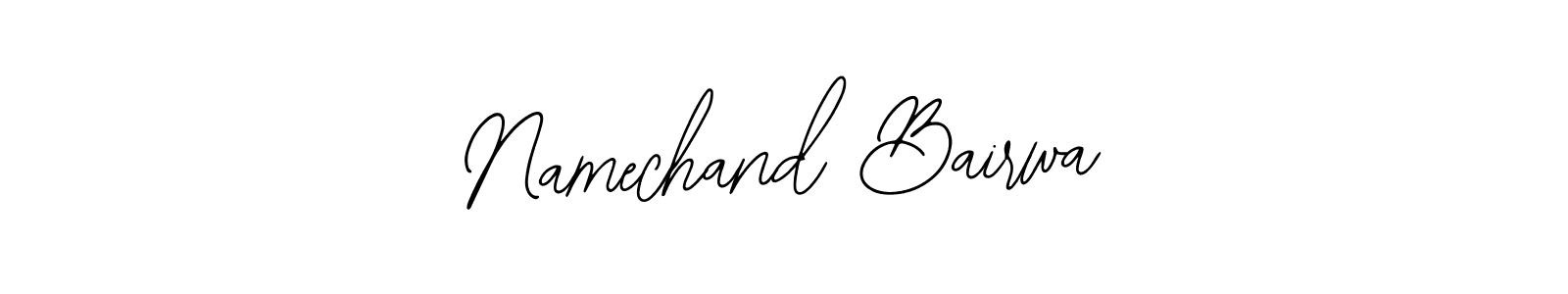 It looks lik you need a new signature style for name Namechand Bairwa. Design unique handwritten (Bearetta-2O07w) signature with our free signature maker in just a few clicks. Namechand Bairwa signature style 12 images and pictures png