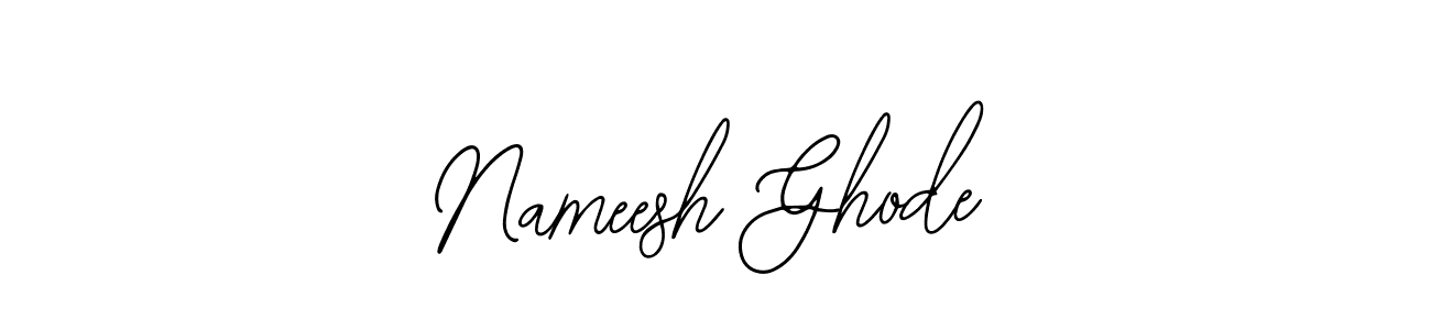 Similarly Bearetta-2O07w is the best handwritten signature design. Signature creator online .You can use it as an online autograph creator for name Nameesh Ghode. Nameesh Ghode signature style 12 images and pictures png