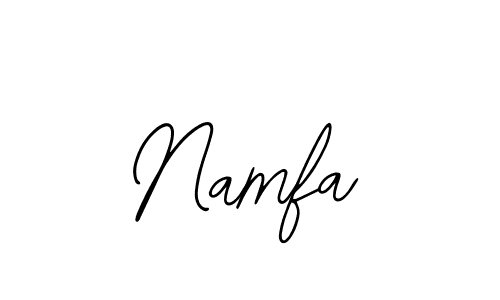 Also You can easily find your signature by using the search form. We will create Namfa name handwritten signature images for you free of cost using Bearetta-2O07w sign style. Namfa signature style 12 images and pictures png