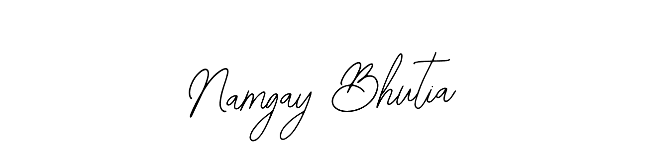The best way (Bearetta-2O07w) to make a short signature is to pick only two or three words in your name. The name Namgay Bhutia include a total of six letters. For converting this name. Namgay Bhutia signature style 12 images and pictures png