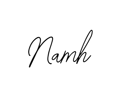 if you are searching for the best signature style for your name Namh. so please give up your signature search. here we have designed multiple signature styles  using Bearetta-2O07w. Namh signature style 12 images and pictures png