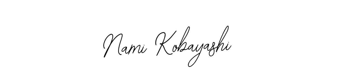 You should practise on your own different ways (Bearetta-2O07w) to write your name (Nami Kobayashi) in signature. don't let someone else do it for you. Nami Kobayashi signature style 12 images and pictures png