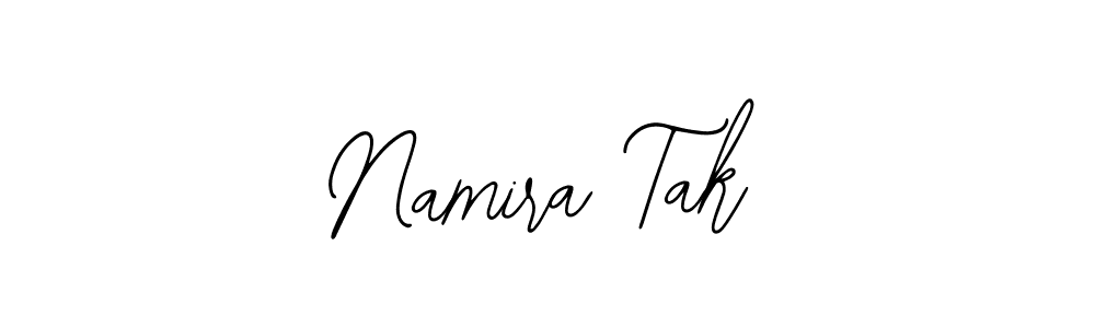 Similarly Bearetta-2O07w is the best handwritten signature design. Signature creator online .You can use it as an online autograph creator for name Namira Tak. Namira Tak signature style 12 images and pictures png