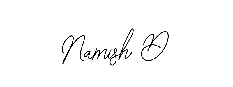 Design your own signature with our free online signature maker. With this signature software, you can create a handwritten (Bearetta-2O07w) signature for name Namish D. Namish D signature style 12 images and pictures png