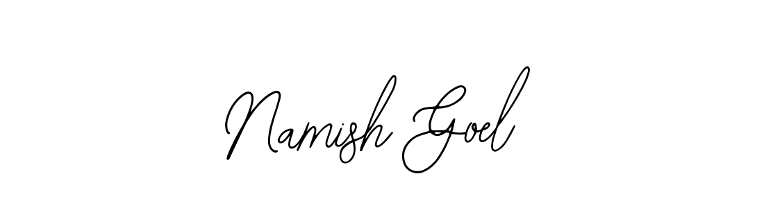 Design your own signature with our free online signature maker. With this signature software, you can create a handwritten (Bearetta-2O07w) signature for name Namish Goel. Namish Goel signature style 12 images and pictures png