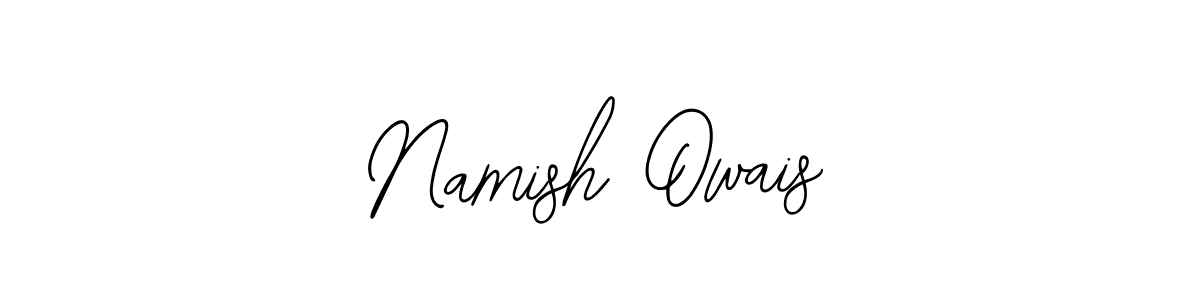 You should practise on your own different ways (Bearetta-2O07w) to write your name (Namish Owais) in signature. don't let someone else do it for you. Namish Owais signature style 12 images and pictures png