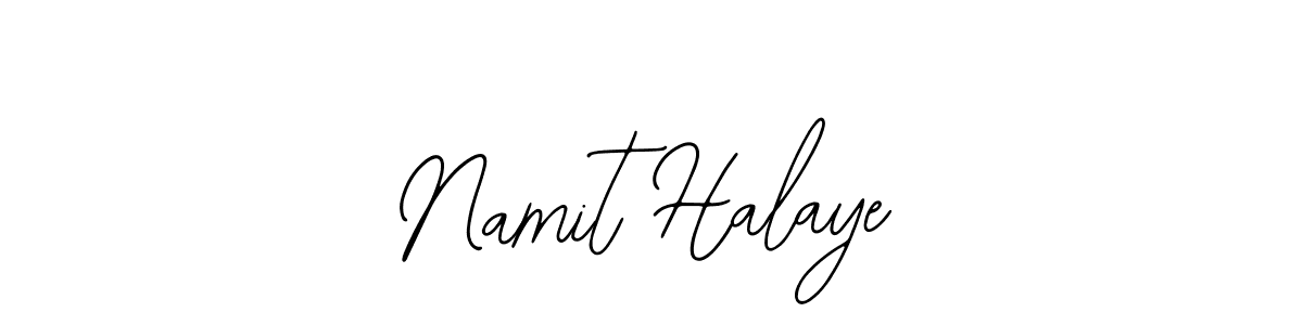 Similarly Bearetta-2O07w is the best handwritten signature design. Signature creator online .You can use it as an online autograph creator for name Namit Halaye. Namit Halaye signature style 12 images and pictures png