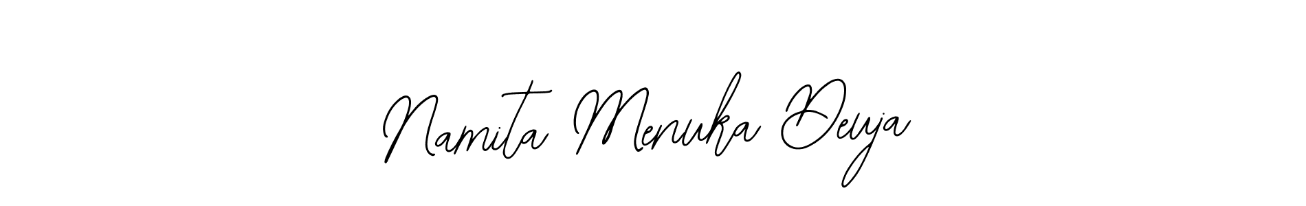 Also we have Namita Menuka Deuja name is the best signature style. Create professional handwritten signature collection using Bearetta-2O07w autograph style. Namita Menuka Deuja signature style 12 images and pictures png