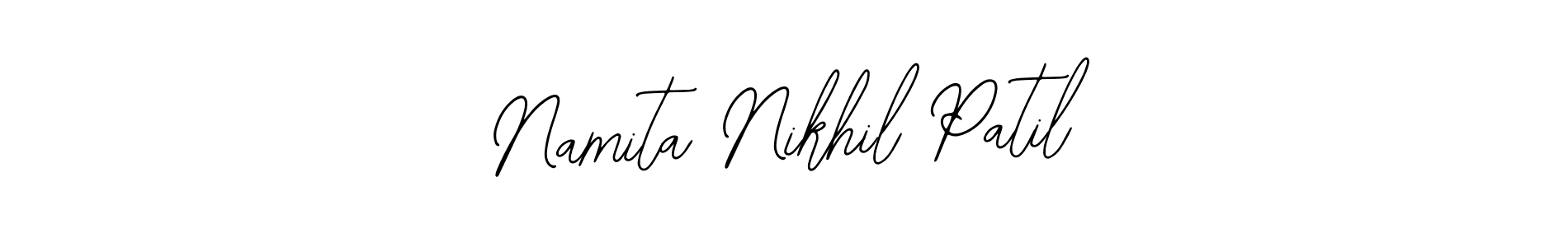 Use a signature maker to create a handwritten signature online. With this signature software, you can design (Bearetta-2O07w) your own signature for name Namita Nikhil Patil. Namita Nikhil Patil signature style 12 images and pictures png