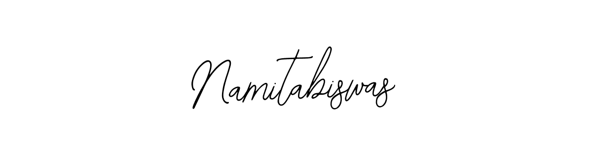 How to make Namitabiswas name signature. Use Bearetta-2O07w style for creating short signs online. This is the latest handwritten sign. Namitabiswas signature style 12 images and pictures png