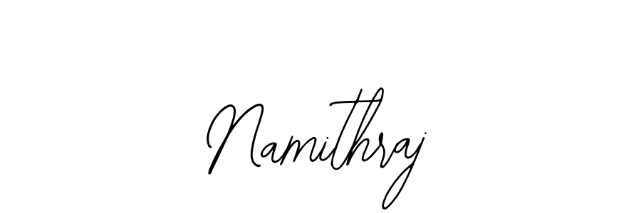 How to make Namithraj name signature. Use Bearetta-2O07w style for creating short signs online. This is the latest handwritten sign. Namithraj signature style 12 images and pictures png