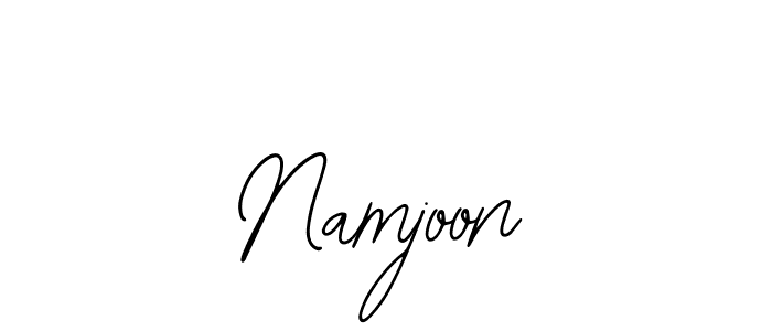 Design your own signature with our free online signature maker. With this signature software, you can create a handwritten (Bearetta-2O07w) signature for name Namjoon. Namjoon signature style 12 images and pictures png