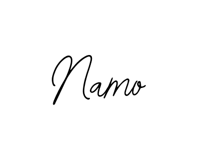 How to make Namo name signature. Use Bearetta-2O07w style for creating short signs online. This is the latest handwritten sign. Namo signature style 12 images and pictures png