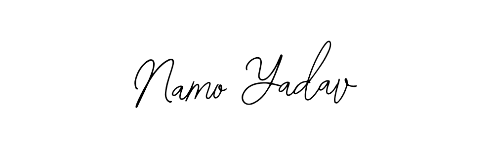 Similarly Bearetta-2O07w is the best handwritten signature design. Signature creator online .You can use it as an online autograph creator for name Namo Yadav. Namo Yadav signature style 12 images and pictures png