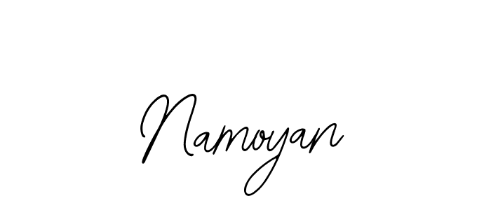 How to make Namoyan name signature. Use Bearetta-2O07w style for creating short signs online. This is the latest handwritten sign. Namoyan signature style 12 images and pictures png