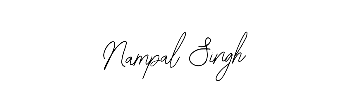Use a signature maker to create a handwritten signature online. With this signature software, you can design (Bearetta-2O07w) your own signature for name Nampal Singh. Nampal Singh signature style 12 images and pictures png