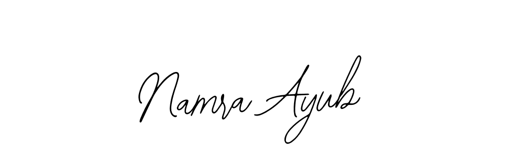 if you are searching for the best signature style for your name Namra Ayub. so please give up your signature search. here we have designed multiple signature styles  using Bearetta-2O07w. Namra Ayub signature style 12 images and pictures png