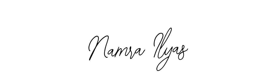 How to make Namra Ilyas signature? Bearetta-2O07w is a professional autograph style. Create handwritten signature for Namra Ilyas name. Namra Ilyas signature style 12 images and pictures png