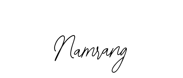 How to make Namrang name signature. Use Bearetta-2O07w style for creating short signs online. This is the latest handwritten sign. Namrang signature style 12 images and pictures png