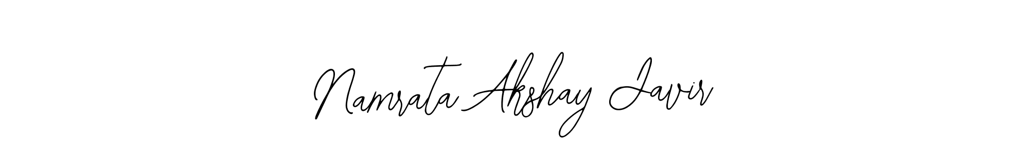 Make a short Namrata Akshay Javir signature style. Manage your documents anywhere anytime using Bearetta-2O07w. Create and add eSignatures, submit forms, share and send files easily. Namrata Akshay Javir signature style 12 images and pictures png