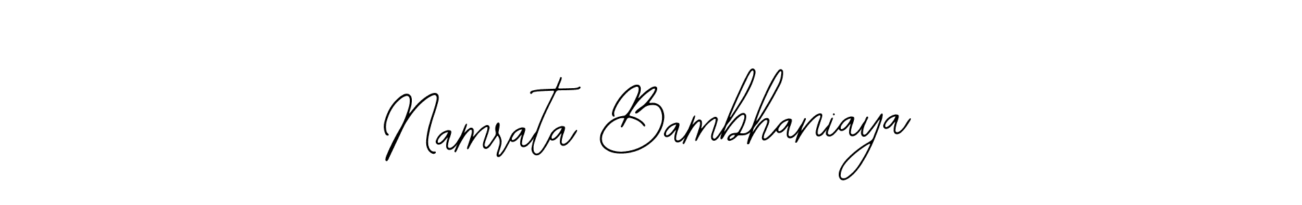 Similarly Bearetta-2O07w is the best handwritten signature design. Signature creator online .You can use it as an online autograph creator for name Namrata Bambhaniaya. Namrata Bambhaniaya signature style 12 images and pictures png