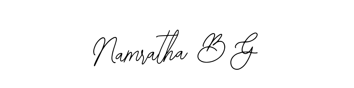 Bearetta-2O07w is a professional signature style that is perfect for those who want to add a touch of class to their signature. It is also a great choice for those who want to make their signature more unique. Get Namratha B G name to fancy signature for free. Namratha B G signature style 12 images and pictures png