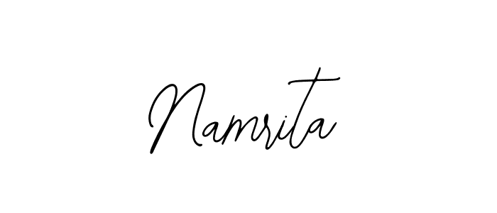 Use a signature maker to create a handwritten signature online. With this signature software, you can design (Bearetta-2O07w) your own signature for name Namrita. Namrita signature style 12 images and pictures png