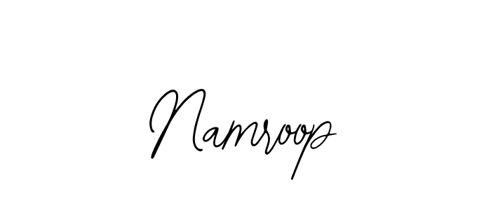 You should practise on your own different ways (Bearetta-2O07w) to write your name (Namroop) in signature. don't let someone else do it for you. Namroop signature style 12 images and pictures png