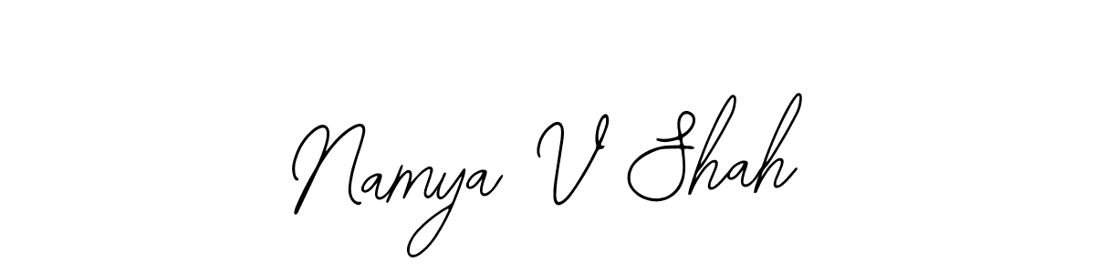 Make a beautiful signature design for name Namya V Shah. Use this online signature maker to create a handwritten signature for free. Namya V Shah signature style 12 images and pictures png