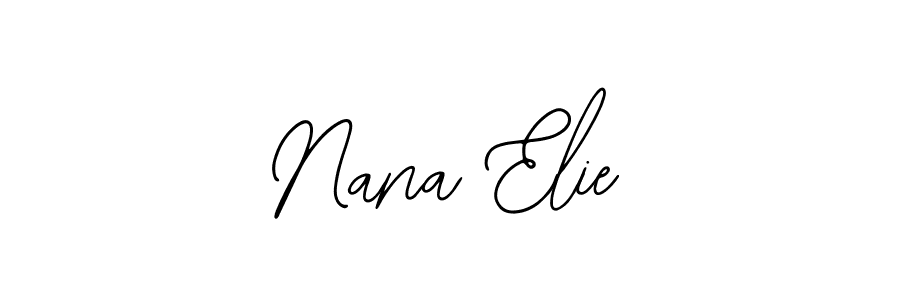 Similarly Bearetta-2O07w is the best handwritten signature design. Signature creator online .You can use it as an online autograph creator for name Nana Elie. Nana Elie signature style 12 images and pictures png