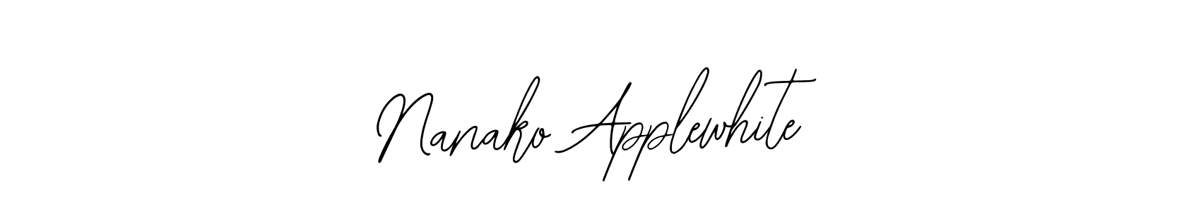 Make a beautiful signature design for name Nanako Applewhite. Use this online signature maker to create a handwritten signature for free. Nanako Applewhite signature style 12 images and pictures png