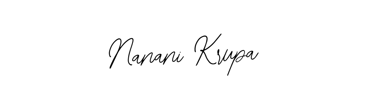 Also You can easily find your signature by using the search form. We will create Nanani Krupa name handwritten signature images for you free of cost using Bearetta-2O07w sign style. Nanani Krupa signature style 12 images and pictures png