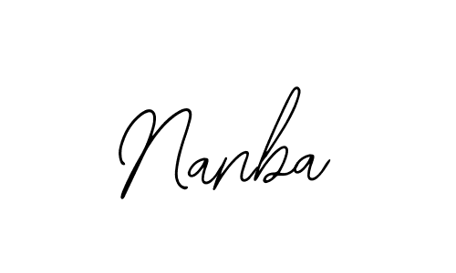 Design your own signature with our free online signature maker. With this signature software, you can create a handwritten (Bearetta-2O07w) signature for name Nanba. Nanba signature style 12 images and pictures png