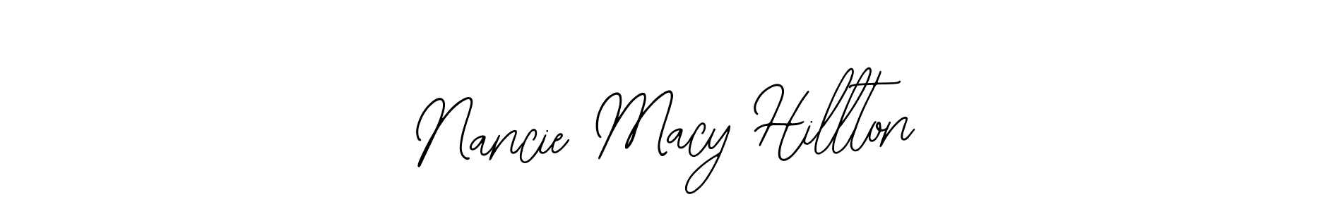 Once you've used our free online signature maker to create your best signature Bearetta-2O07w style, it's time to enjoy all of the benefits that Nancie Macy Hillton name signing documents. Nancie Macy Hillton signature style 12 images and pictures png