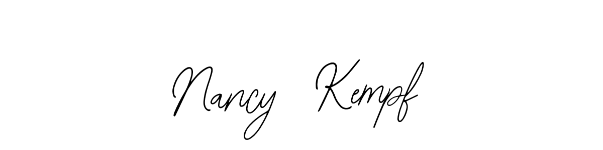 How to make Nancy  Kempf name signature. Use Bearetta-2O07w style for creating short signs online. This is the latest handwritten sign. Nancy  Kempf signature style 12 images and pictures png