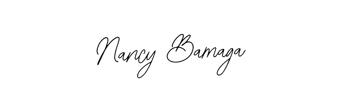 You should practise on your own different ways (Bearetta-2O07w) to write your name (Nancy Bamaga) in signature. don't let someone else do it for you. Nancy Bamaga signature style 12 images and pictures png