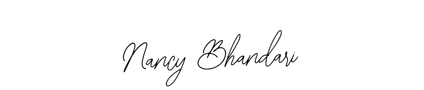 Make a beautiful signature design for name Nancy Bhandari. Use this online signature maker to create a handwritten signature for free. Nancy Bhandari signature style 12 images and pictures png