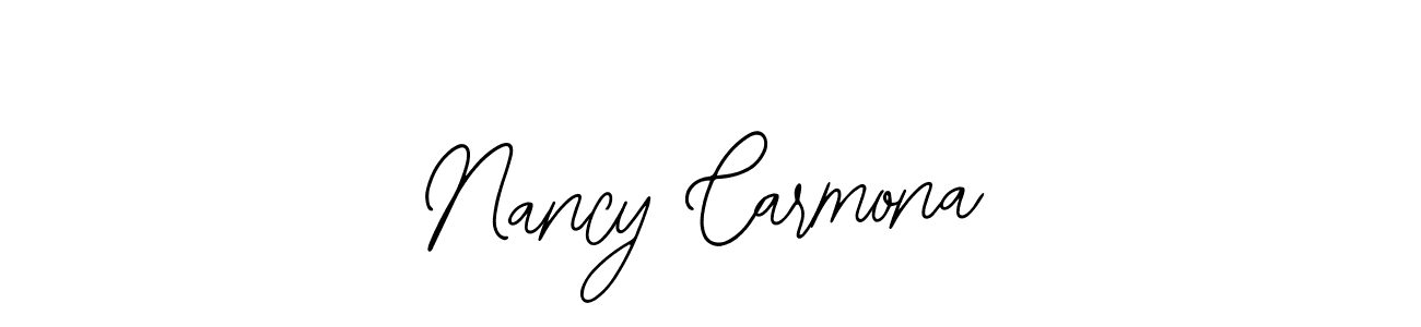 How to make Nancy Carmona name signature. Use Bearetta-2O07w style for creating short signs online. This is the latest handwritten sign. Nancy Carmona signature style 12 images and pictures png