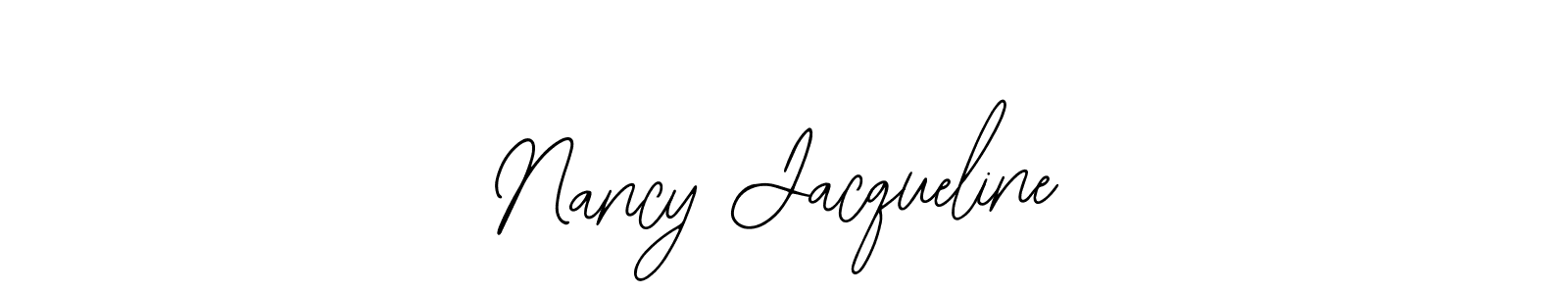 It looks lik you need a new signature style for name Nancy Jacqueline. Design unique handwritten (Bearetta-2O07w) signature with our free signature maker in just a few clicks. Nancy Jacqueline signature style 12 images and pictures png