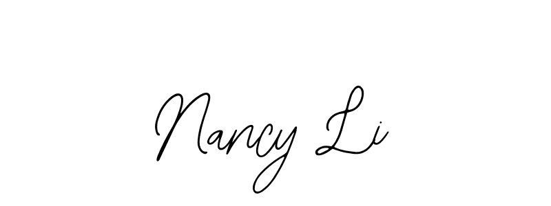 Use a signature maker to create a handwritten signature online. With this signature software, you can design (Bearetta-2O07w) your own signature for name Nancy Li. Nancy Li signature style 12 images and pictures png