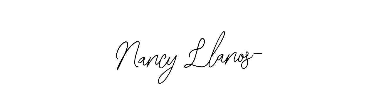 Make a beautiful signature design for name Nancy Llanos-. Use this online signature maker to create a handwritten signature for free. Nancy Llanos- signature style 12 images and pictures png