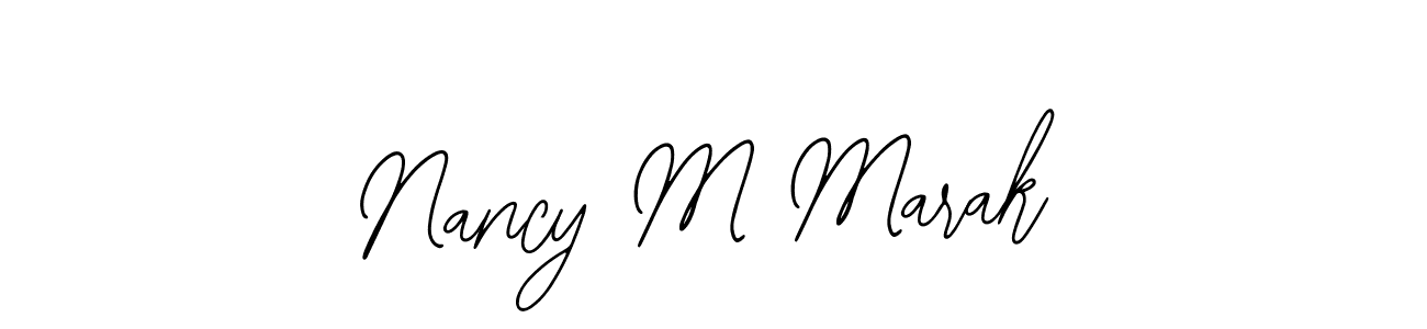 Use a signature maker to create a handwritten signature online. With this signature software, you can design (Bearetta-2O07w) your own signature for name Nancy M Marak. Nancy M Marak signature style 12 images and pictures png