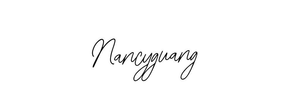 if you are searching for the best signature style for your name Nancyguang. so please give up your signature search. here we have designed multiple signature styles  using Bearetta-2O07w. Nancyguang signature style 12 images and pictures png