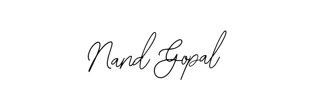 Design your own signature with our free online signature maker. With this signature software, you can create a handwritten (Bearetta-2O07w) signature for name Nand Gopal. Nand Gopal signature style 12 images and pictures png