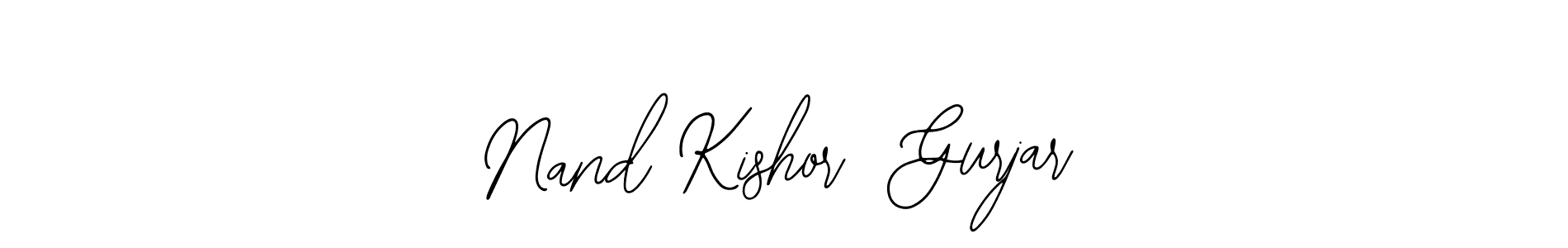 Also we have Nand Kishor  Gurjar name is the best signature style. Create professional handwritten signature collection using Bearetta-2O07w autograph style. Nand Kishor  Gurjar signature style 12 images and pictures png