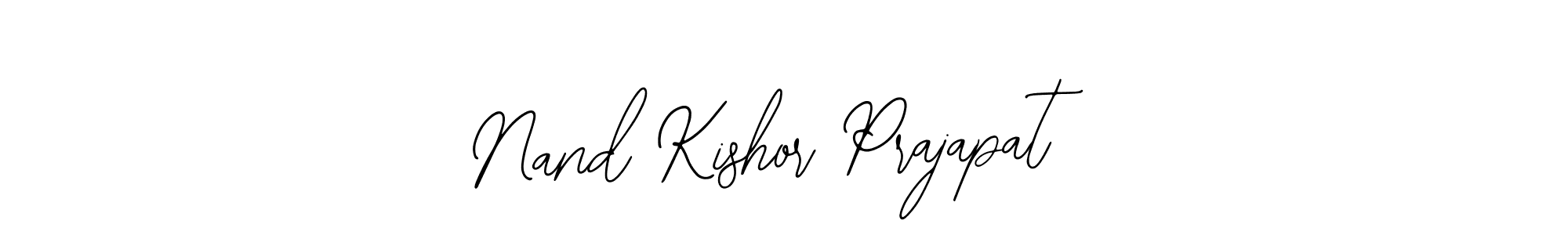 Use a signature maker to create a handwritten signature online. With this signature software, you can design (Bearetta-2O07w) your own signature for name Nand Kishor Prajapat. Nand Kishor Prajapat signature style 12 images and pictures png