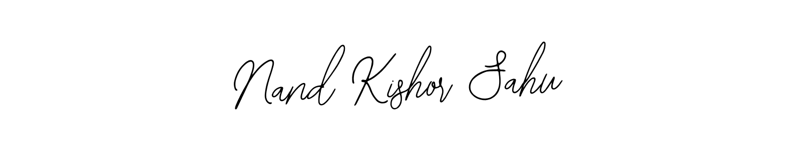 Use a signature maker to create a handwritten signature online. With this signature software, you can design (Bearetta-2O07w) your own signature for name Nand Kishor Sahu. Nand Kishor Sahu signature style 12 images and pictures png