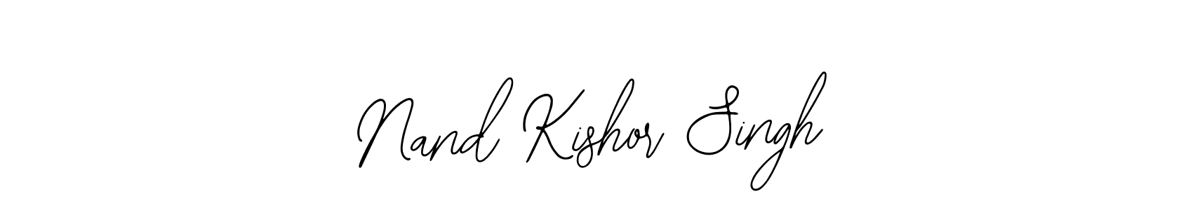 The best way (Bearetta-2O07w) to make a short signature is to pick only two or three words in your name. The name Nand Kishor Singh include a total of six letters. For converting this name. Nand Kishor Singh signature style 12 images and pictures png