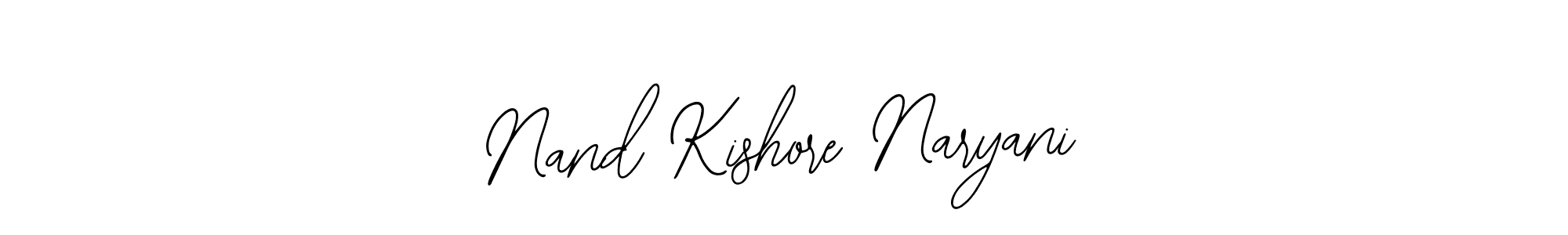 Make a beautiful signature design for name Nand Kishore Naryani. Use this online signature maker to create a handwritten signature for free. Nand Kishore Naryani signature style 12 images and pictures png